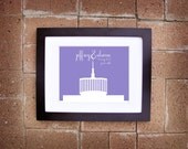 Personalized Provo / Ogden LDS Temple Wedding Print - Printable 8x10