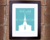 Personalized St. Louis Missouri Temple Wedding Print - Printable 8x10