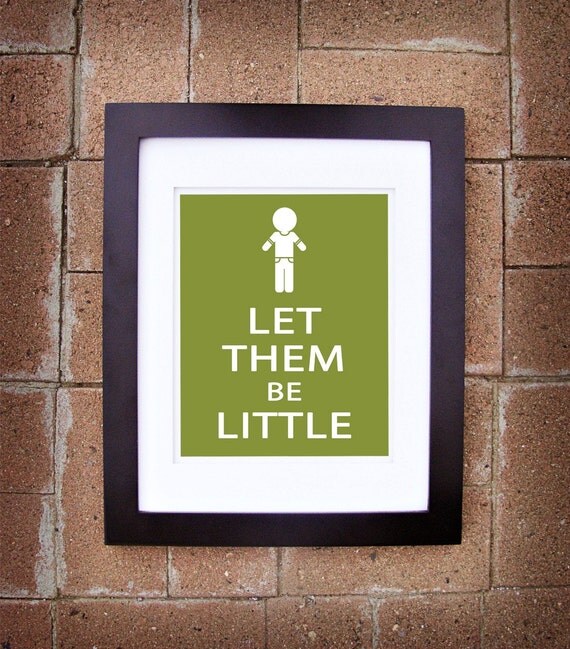 Paper Dolls - "Let Them Be Little" - Boy Version - 8x10 Printable Art