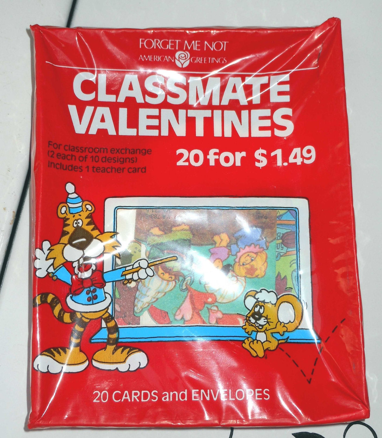 Vintage 1980's AMERICAN GREETINGS CLASSMATE Valentine's Day Cards