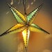 Two Colour STAR Lamp Shade Made By Special Natural Handmade Paper