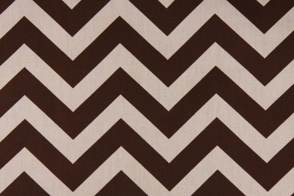 Pair of Decorative Designer Custom Curtains Drapes  50 x 84 Brown and Natural Chevron Zig Zag