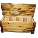 Rustic Wood Chest made sustainably from Aspen Logs, eco-friendly made furniture from Naturally Aspen