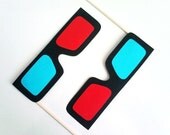 Photo Booth Props - 3D Glasses Set of 2