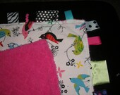 bird taggie blankie