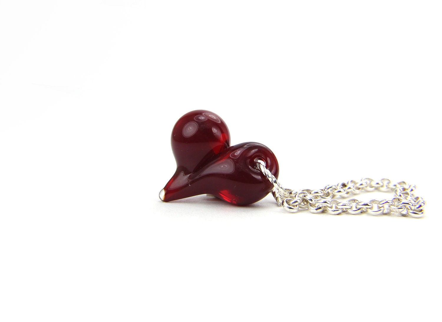 Romantic Red Heart Necklace Valentines Day Gift Under 25 - Thebracelettree