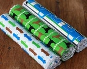 Chenille Burp Cloth Set of 3 -  Baby Boy Pooches and Pickups LAST SET