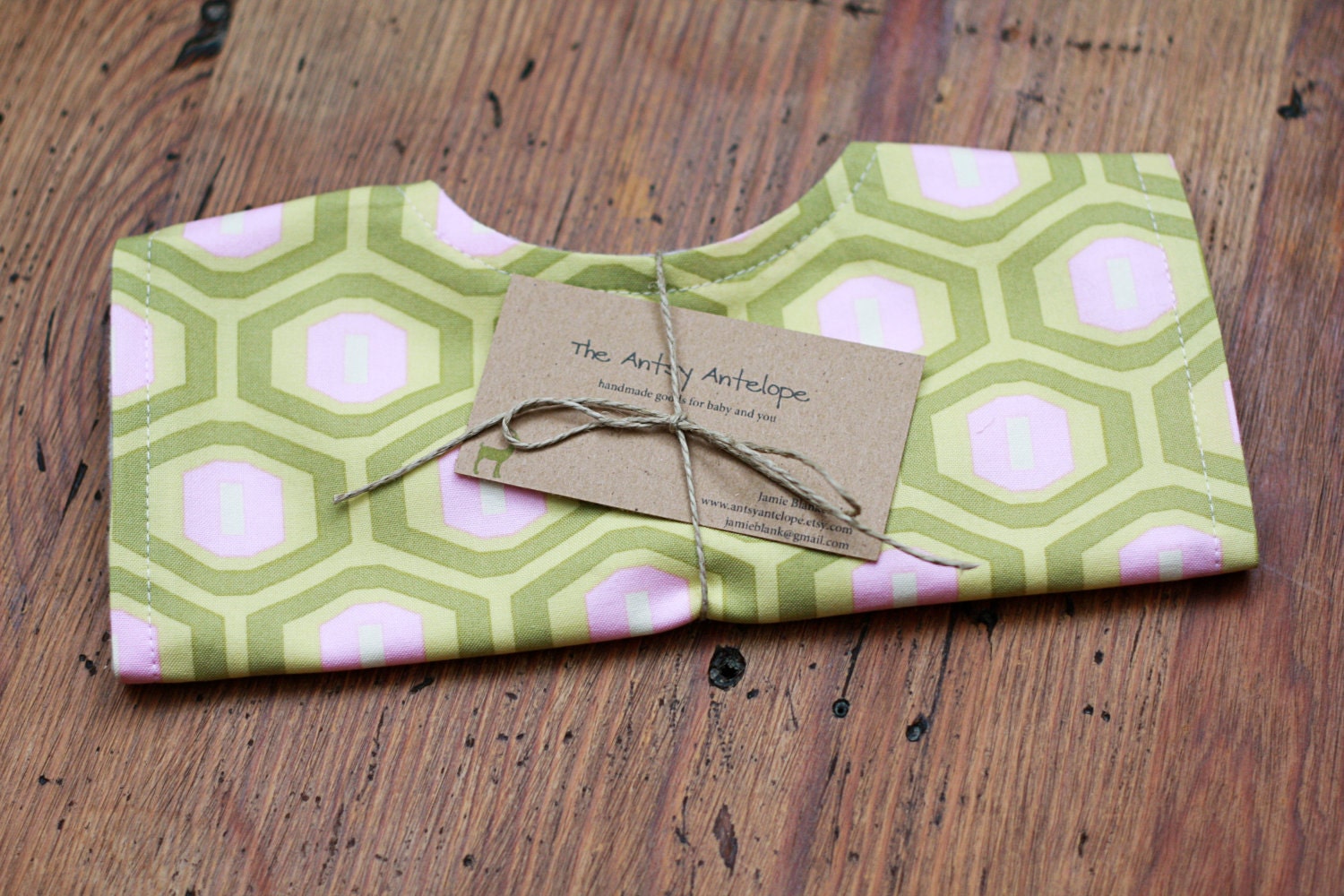 Baby Bib  - Amy Butler Midwest Modern and Flannel