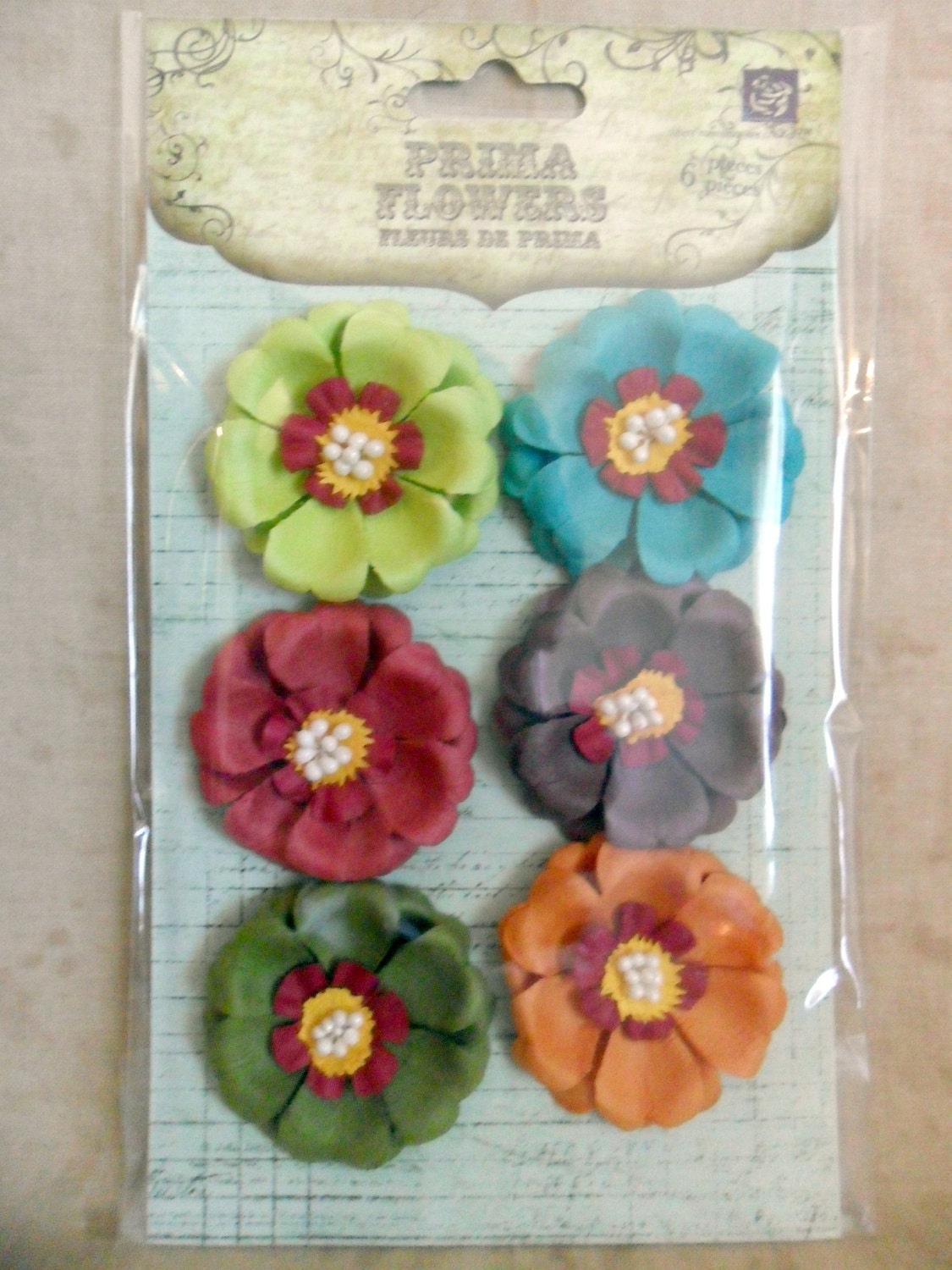 Strawberry Kisses Paper Flowers by Prima-FREE SHIPPING