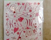 Brenda Walton Sweet Talk Rub-on Transfers with Gems by K and Company-SALE