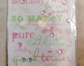 So Happy Together Rub-on Transfers with Gem Stickers by Imaginisce-SALE