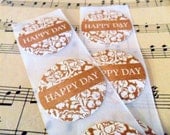 Happy Day Envelope Seals Stickers Embellishments Wedding Birthday Bridal Baby Shower