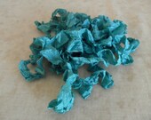Seam Binding Ribbon Grass Green Wrinkled Crinkled Country Shabby Chic Vintage Inspired-BOGO SALE