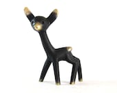 Vintage ORIGINAL Modernist Austrian 1960s Brass Deer Figurine