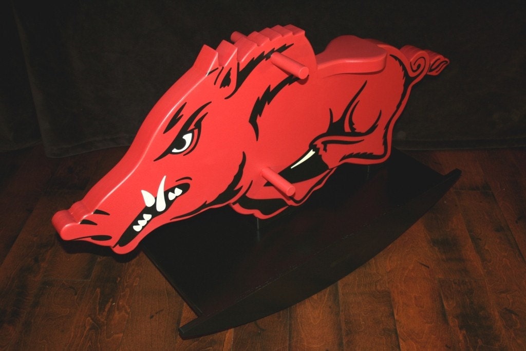 Razorback Rocking Horse