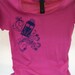 Henna Police Box Raspberry Ladies Scoopneck Tee