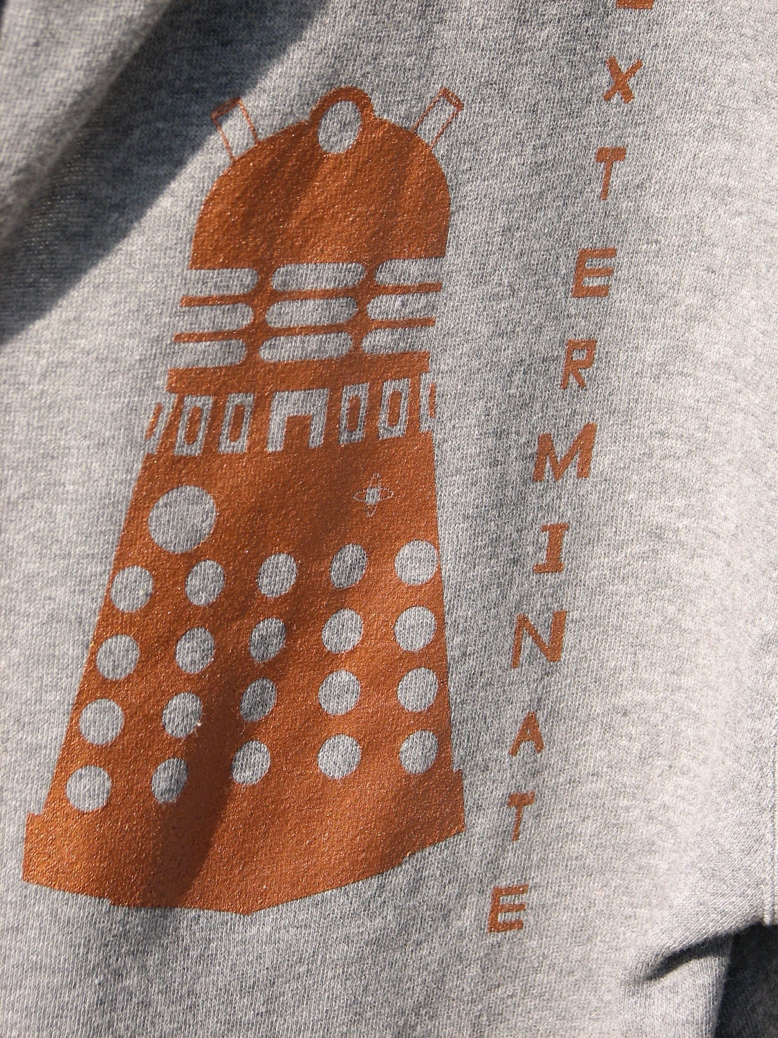 EXTERMINATE XS Gray Hoodie