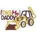I Dig My Daddy Embroidered Tee Sizes 12 mos, 2 4 6 8 10  Perfect for Father's Day