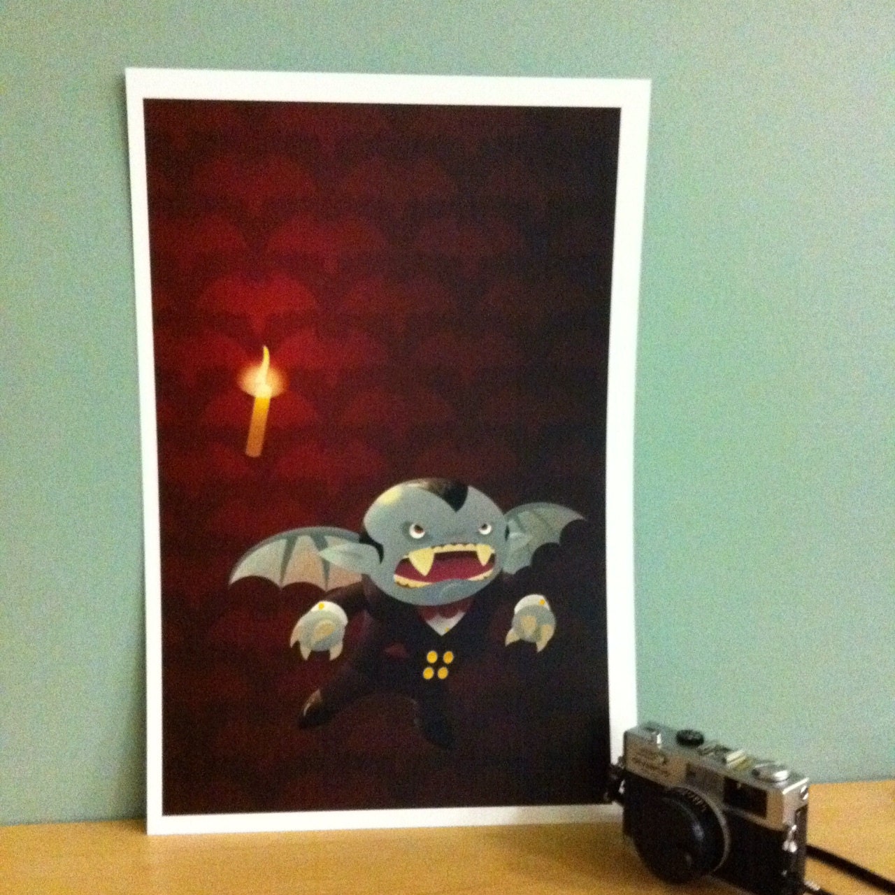 Vampire Mini Monster Original Character Print