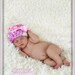 Crochet Baby Girl Chunky Beanie Photography