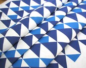 Buster in Royal- Original Geometric Vintage Inspired  Home Decor Fabric 1 Yard