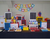 Comic Book Superhero- Happy Birthday Banner- print your own