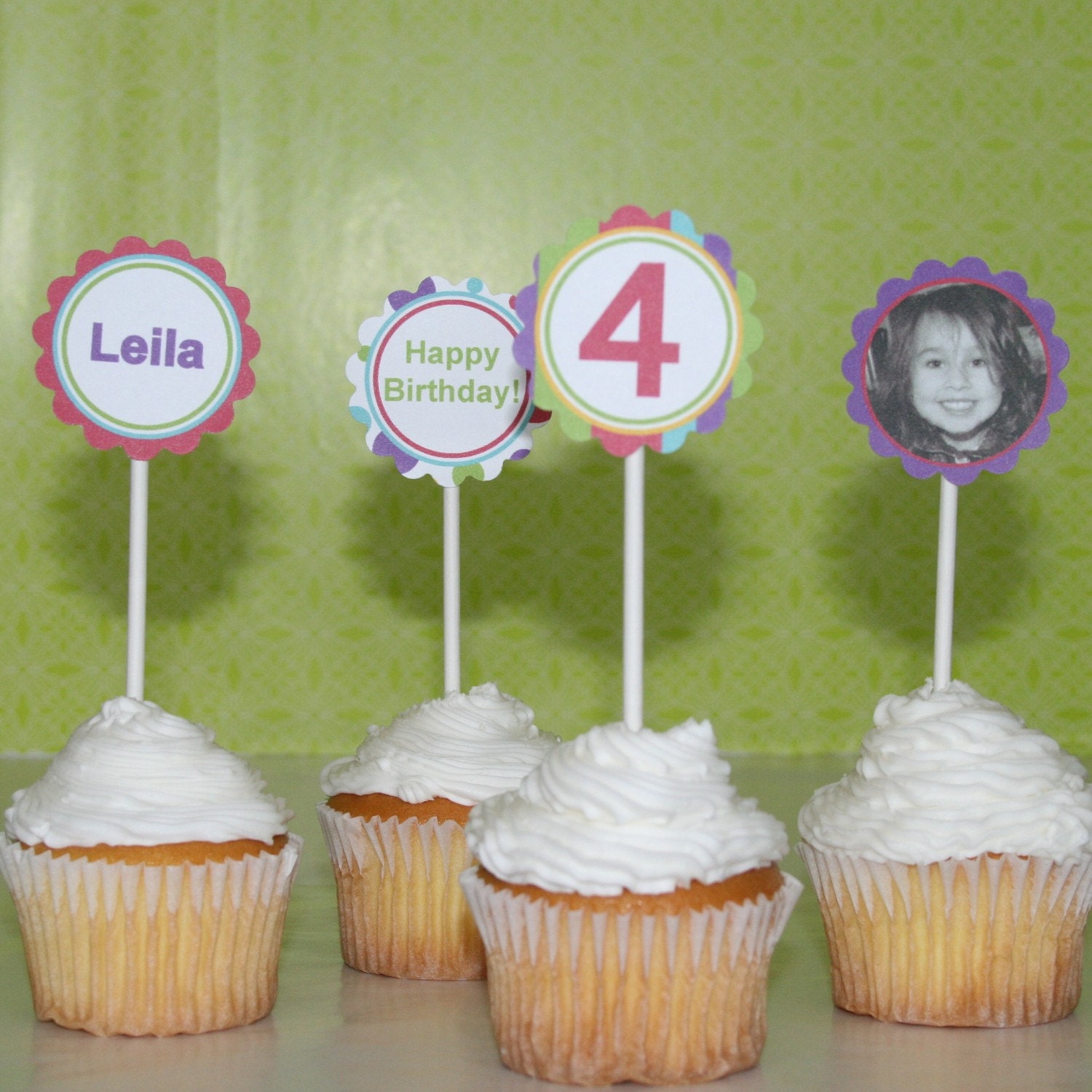 Classic Girl- Party Cupcake Toppers- Print your own Il_570xn