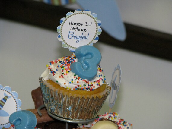 Airplane and Helicopter Party- digital cupcake toppers- print your own Il_570xn