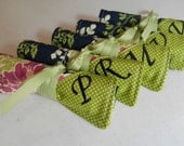 Bridesmaids Gift/Favor for 5 - Jewelry Travel Roll Organizers with Names or Initials Monograms