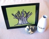 Set of 5 Frameable 5 X 7 Postcards, featuring "Tree", Black & White Drawing by Susie Carranza