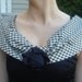 Authentic Original 1950S Dress. custom sewn .one of a kind. genuine 50s. size medium. ladies 5/6 . brocade fabric.houndstooth metallic yoke.
