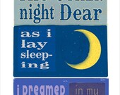 11x14 - The Other Night Dear - print