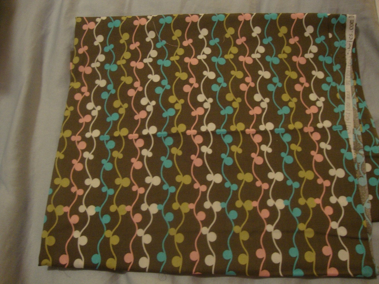 1 Yard Patricia Bravo Girly Girl Vines in Olive