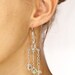 Swarovski Chandelier Earrings / Beadwork Bridal Earrings Winter Wedding Jewelry