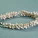 SeaShell Bracelet Beaded Mermaid Upcycled Ivory Creamy Bracelet