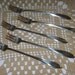5 Vintage Rogers Silverplate Cocktail/Seafood Forks, Lufberry Pattern, Circa 1915