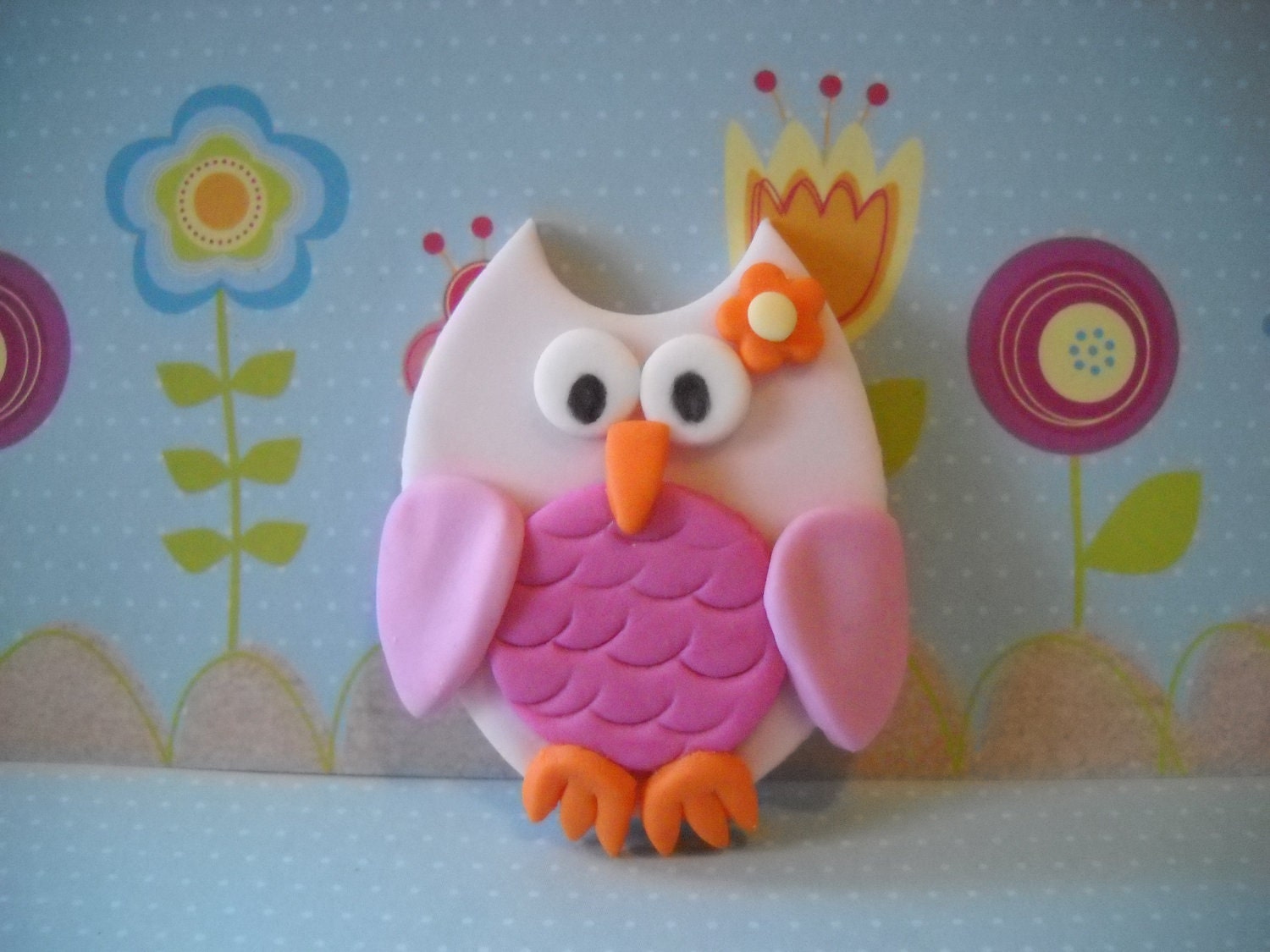 24 Cute Girly Owls Edible Cake and Cupcake Toppers Set of 24
