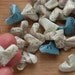 Origami Hearts from a Greenwich Village Literary Landmarks Poster, set of 24.