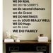 Wall Decal quote - IN THIS HOME - Vinyl Wall Art Quote