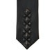 Diamond Studded Skinny Tie - Black
