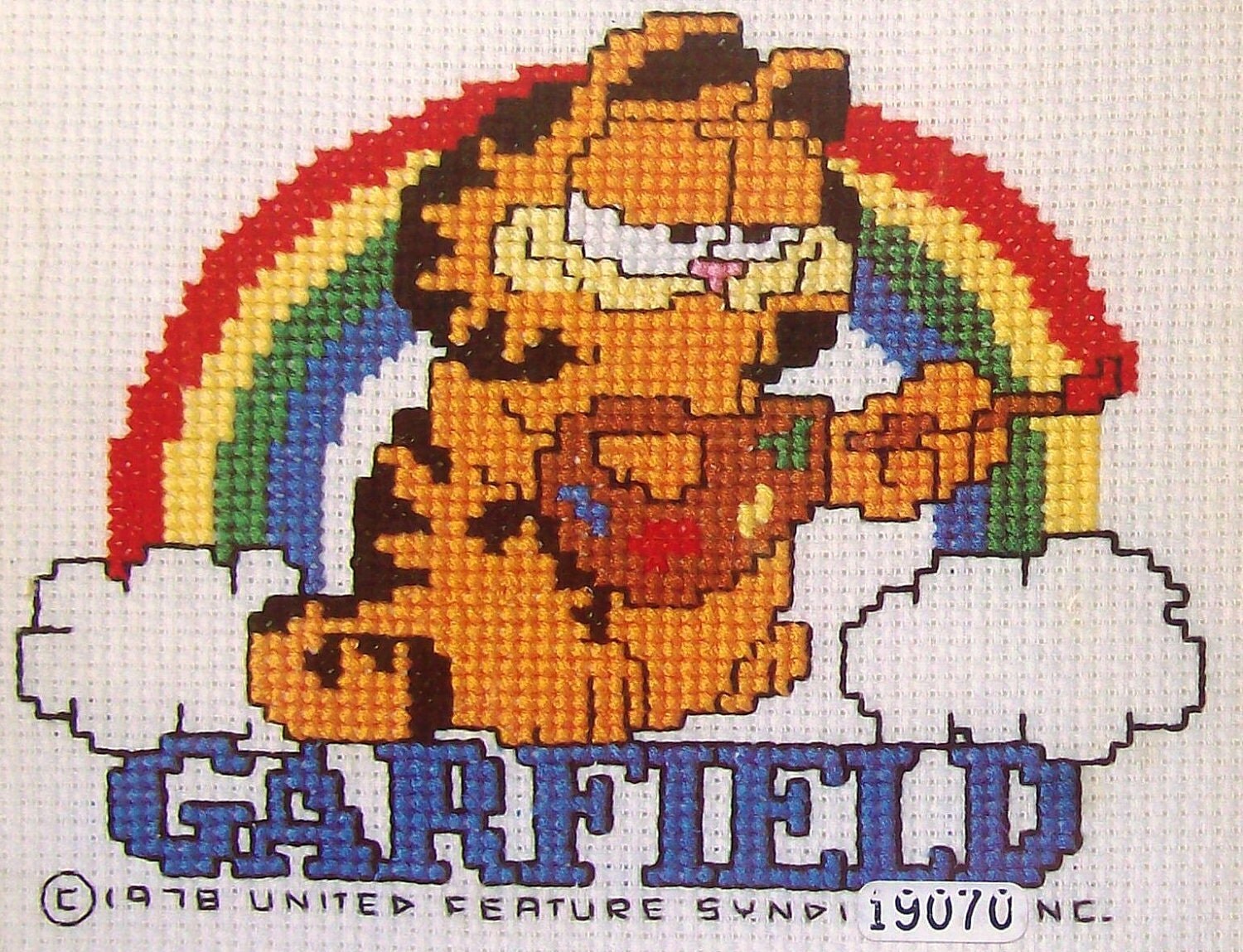 Vintage Garfield Cross Stitch Pattern By Thepamperedstitcher