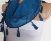 2012 summer fashion cotton scarf new design headband neckwarmer blue