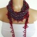 2012 summer fashion scarf with lace new design white red blue star patriotic 4th of july