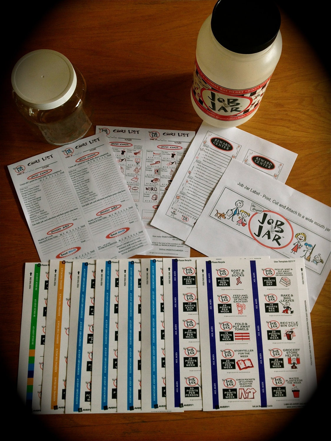The "Job Jar" Household Chore System PDF Version