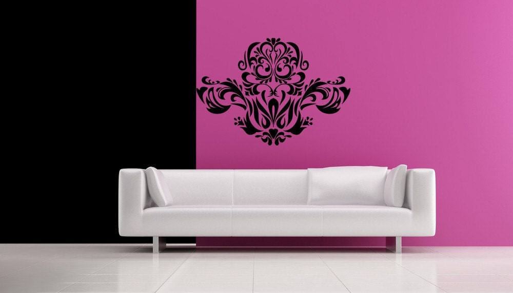 Baroque, Ornamental, Victorian, Old World, Flourish - Decal, Sticker, Vinyl, Wall, Home, Office, Dining Decor
