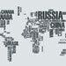 World of Words with Countries such as United States, Canada, Australia - Vinyl Decal, Wall Art, Sticker - Perfect for Office, Anywhere