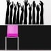 Hand, Arm Silhouettes Making Different Signs - Decal, Sticker, Home, Office, Concert Decor