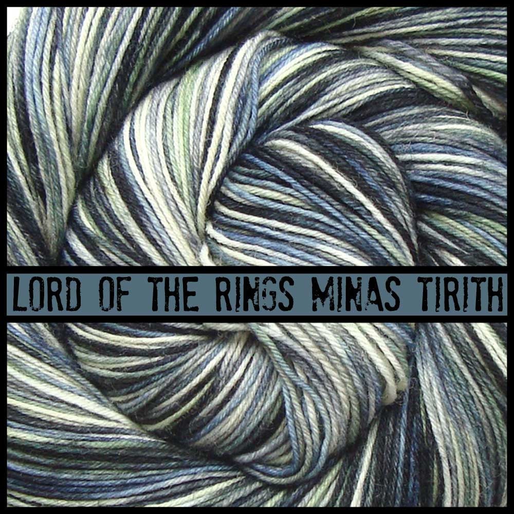 MINAS TIRITH Lord of the Rings fingering sock yarn 75/25 wool/nylon 3.5oz / 460 yards