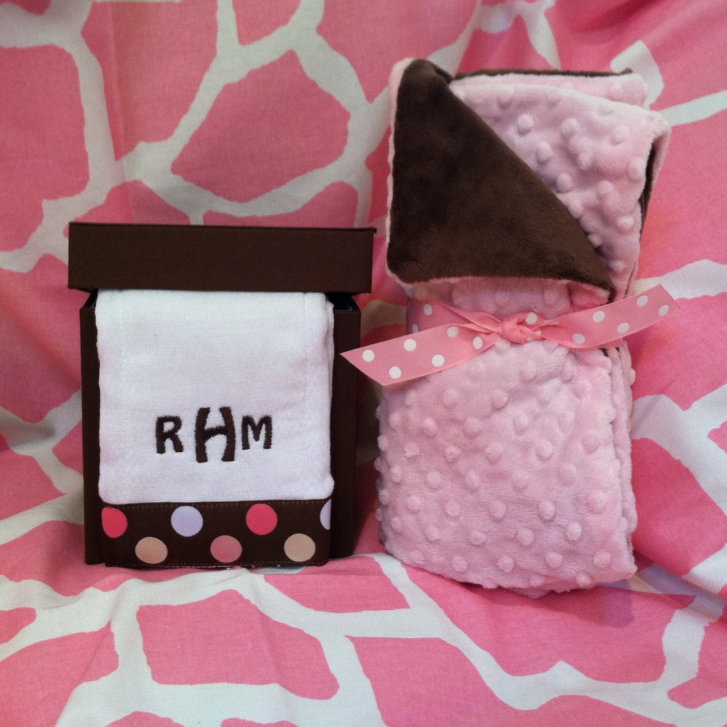 Personalized DabMe Burp Cloth or Blanketini