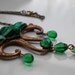 Reserved for Thunkinduncan1920's Art Deco Vauxhall Green Glass Necklace